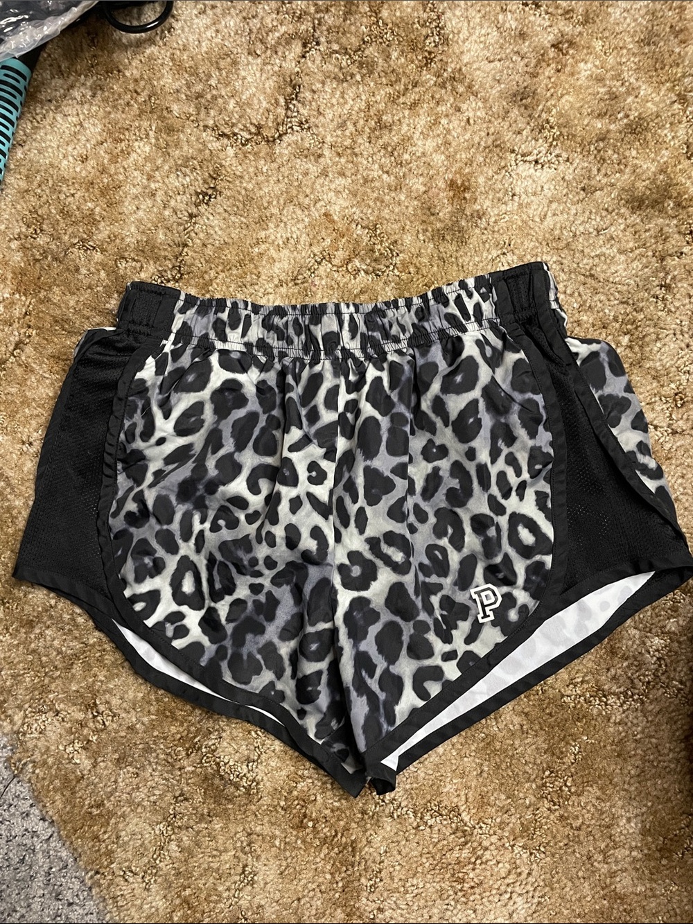PINK Victoria’s Secret Leopard Print Gym Shorts Size XS